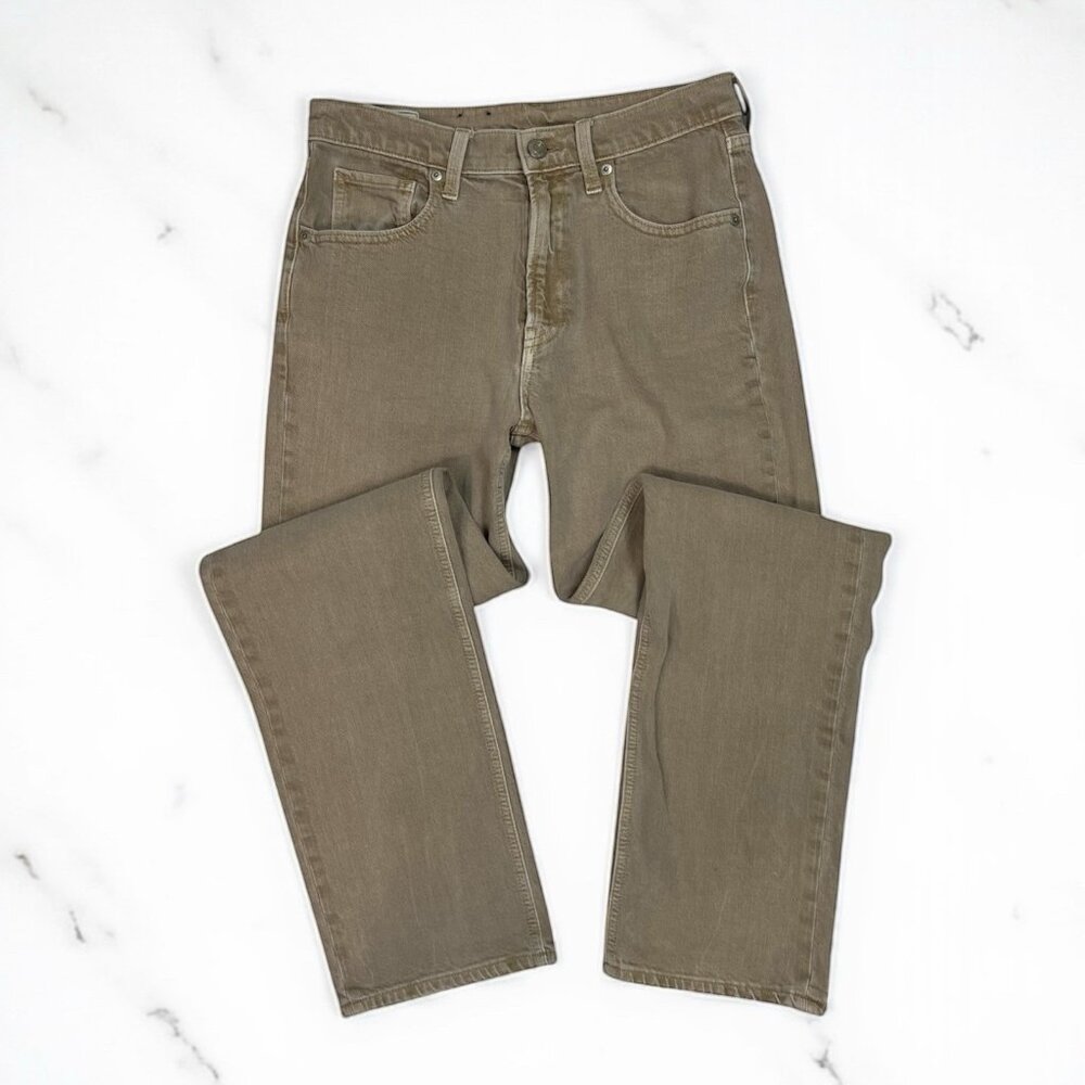 GAP 90s Loose Mid Rise Jeans Size 26 2 R Straight Leg Sand Tan Washwell 760292